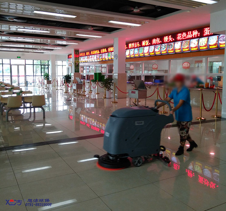 食堂餐廳保潔區油污-食堂洗地機